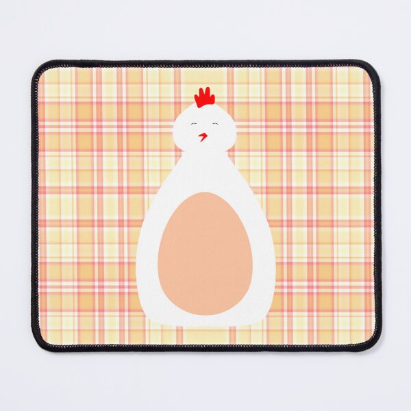 Item preview, White Easter Chicken on Plaid – Elegant Spring Holiday Design designed and sold by CreaTwinkles.