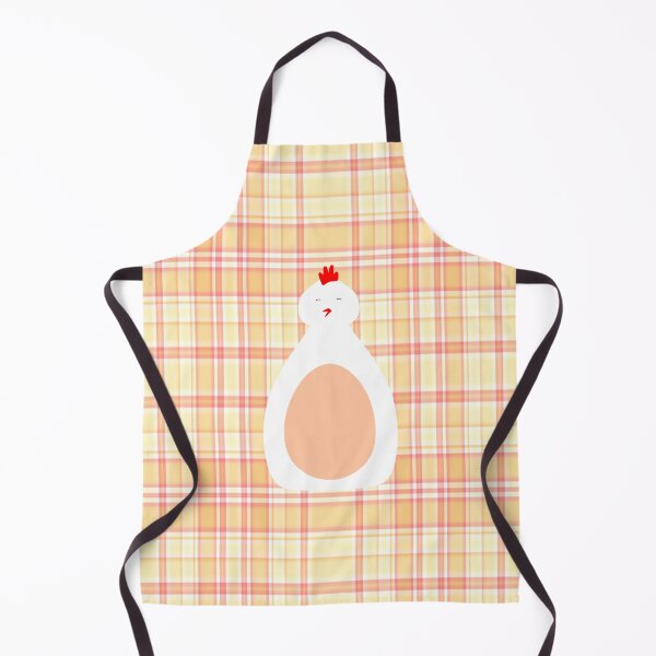 Item preview, White Easter Chicken on Plaid – Elegant Spring Holiday Design designed and sold by CreaTwinkles.