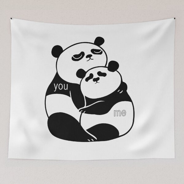 Item preview, Panda in Love  designed and sold by Huebucket.