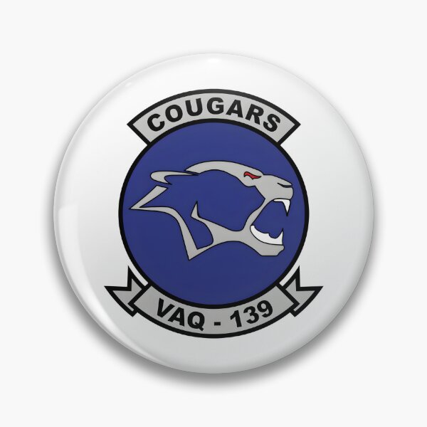 Item preview, VAQ-139 Cougars Electronic Attack Squadron Emblem designed and sold by CharlieDesings.