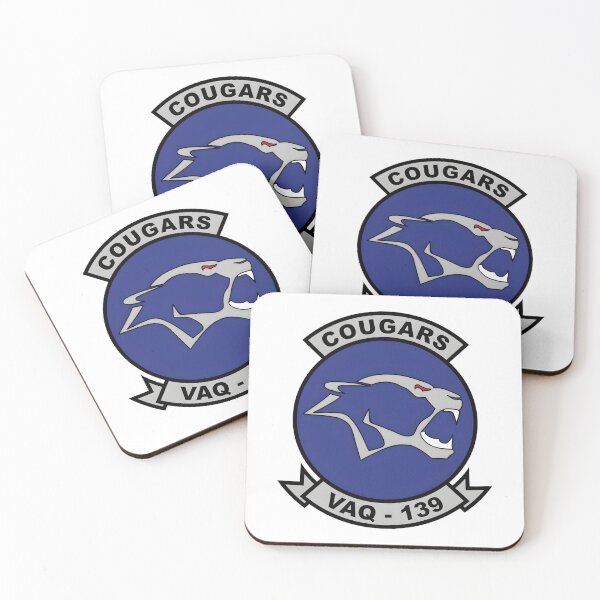 Item preview, VAQ-139 Cougars Electronic Attack Squadron Emblem designed and sold by CharlieDesings.