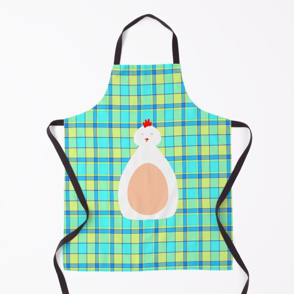 Item preview, White Easter Chicken on Plaid – Elegant Spring Holiday Design designed and sold by CreaTwinkles.