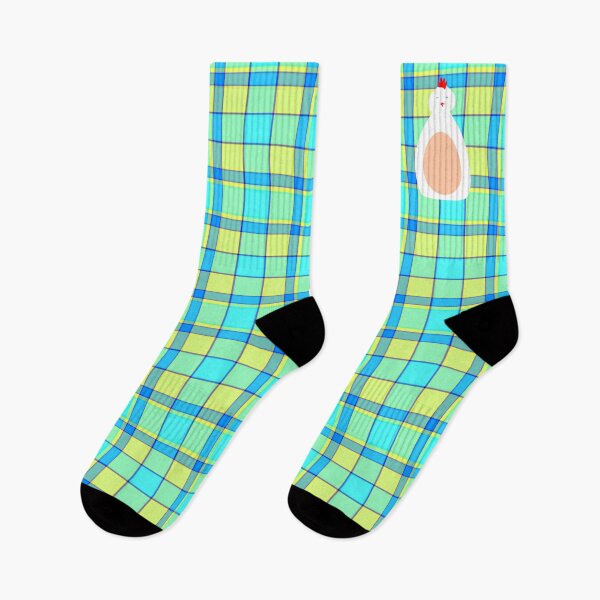 Item preview, White Easter Chicken on Plaid – Elegant Spring Holiday Design designed and sold by CreaTwinkles.