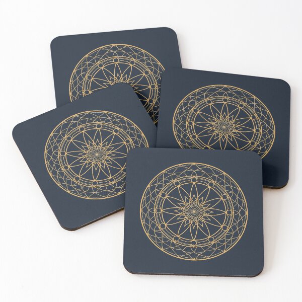 Item preview, Golden Geometric Patterns Mandala – Elegant Sacred Gold Lattice Vector Design designed and sold by ArtivaNest.