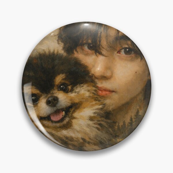 Item preview, BTS Kim Taehyung and Tannie oil painting - | bts V | THV | Yoon Tan designed and sold by moteesshop.