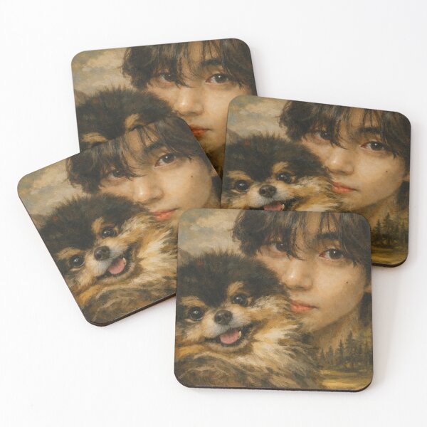 Item preview, BTS Kim Taehyung and Tannie oil painting - | bts V | THV | Yoon Tan designed and sold by moteesshop.