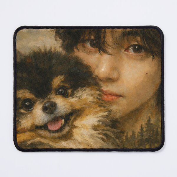 Item preview, BTS Kim Taehyung and Tannie oil painting - | bts V | THV | Yoon Tan designed and sold by moteesshop.