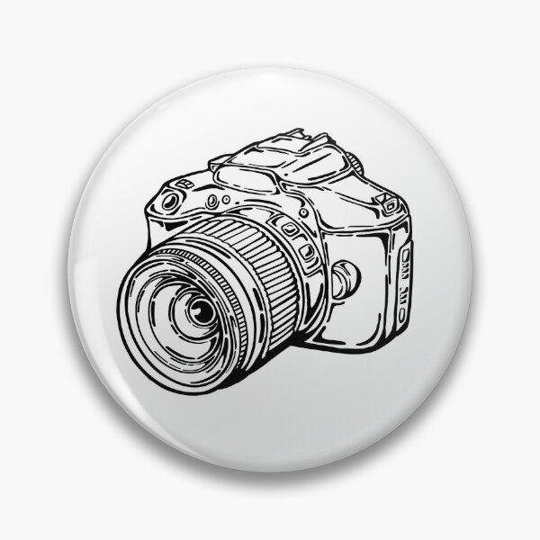 Item preview, Illustration of a Digital Camera in Line Art  designed and sold by lil_arin.