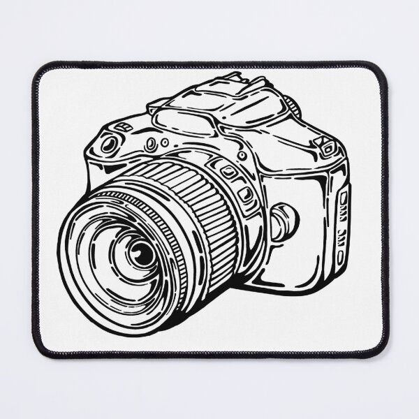 Item preview, Illustration of a Digital Camera in Line Art designed and sold by lil_arin.
