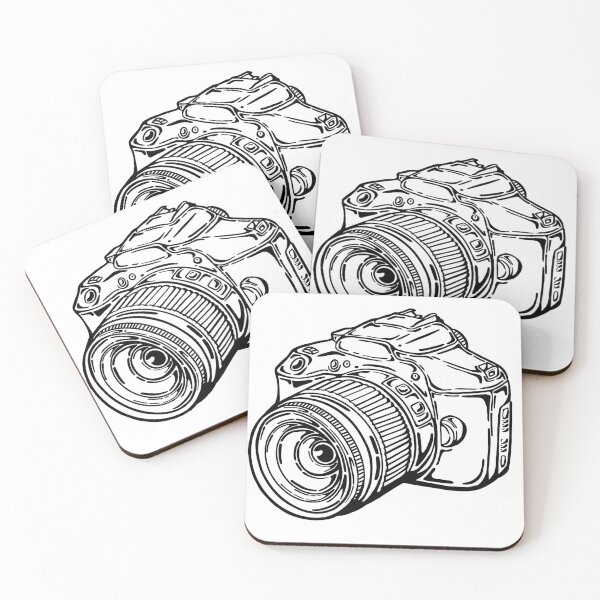 Item preview, Illustration of a Digital Camera in Line Art  designed and sold by lil_arin.