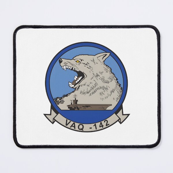 Item preview, VAQ-142 Gray Wolves Electronic Attack Squadron Emblem designed and sold by CharlieDesings.