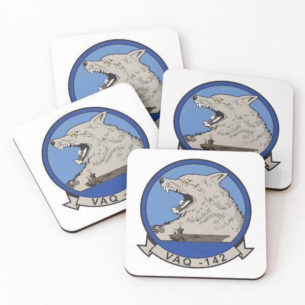 Item preview, VAQ-142 Gray Wolves Electronic Attack Squadron Emblem designed and sold by CharlieDesings.