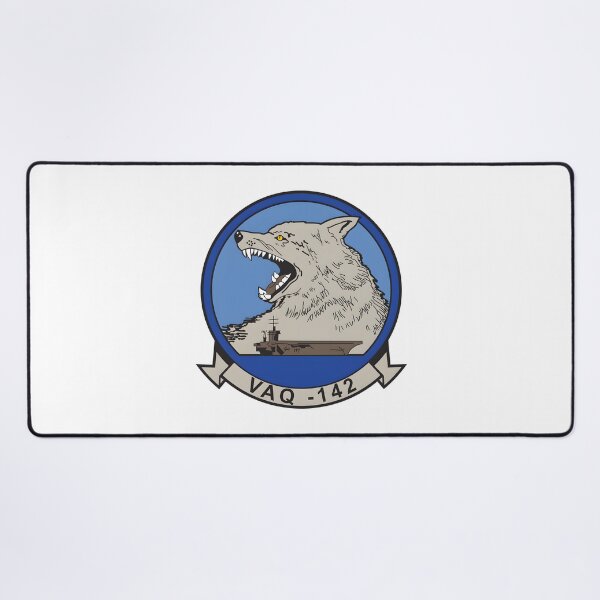 Item preview, VAQ-142 Gray Wolves Electronic Attack Squadron Emblem designed and sold by CharlieDesings.