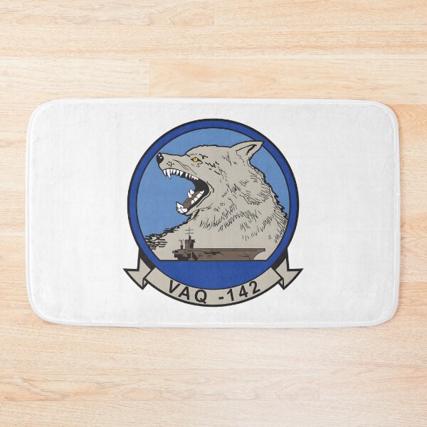 Item preview, VAQ-142 Gray Wolves Electronic Attack Squadron Emblem designed and sold by CharlieDesings.