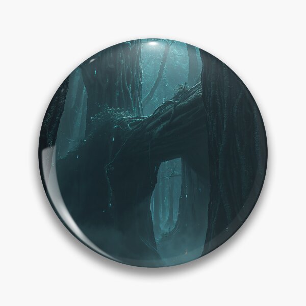 Item preview, Enchanted Dark Forest Glowing Runes Mystical Path Art designed and sold by Kynura.