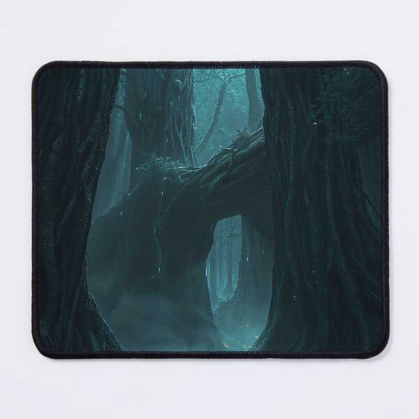 Item preview, Enchanted Dark Forest Glowing Runes Mystical Path Art designed and sold by Kynura.