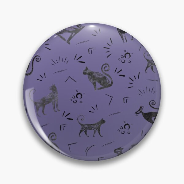 Item preview, Cave Art Cats on Gray Indigo designed and sold by KSimpson838.