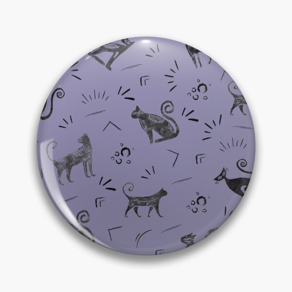 Item preview, Cave Art Cats on Light Gray Indigo designed and sold by KSimpson838.