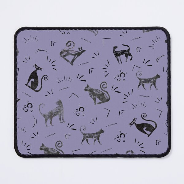 Item preview, Cave Art Cats on Light Gray Indigo designed and sold by KSimpson838.