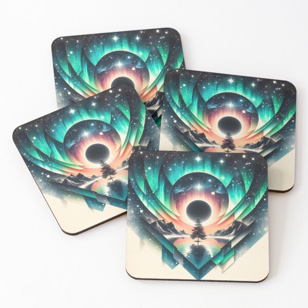 Item preview, Northern Lights and Eclipse, Ai Generated Art   designed and sold by ACC .