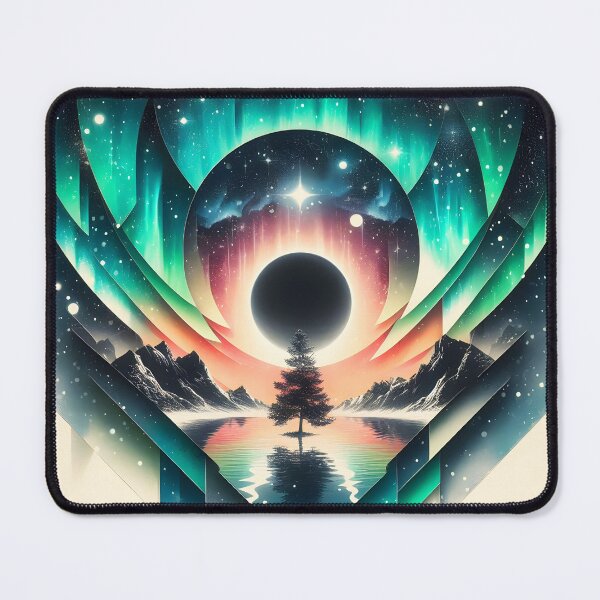 Item preview, Northern Lights and Eclipse, Ai Generated Art   designed and sold by ACC .