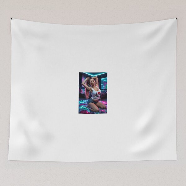 Item preview, Cathryne Kneeling in Neon Bedroom designed and sold by CathryneDelamort.