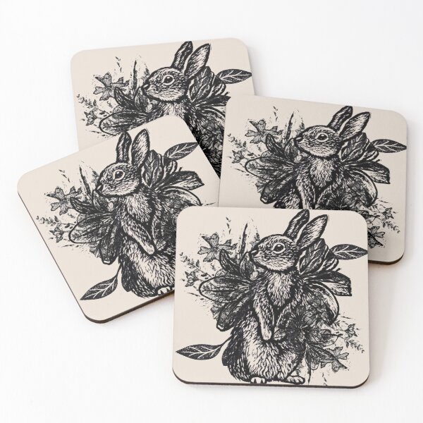 Item preview, Woodcut Easter Bunny designed and sold by Mad March Hares.