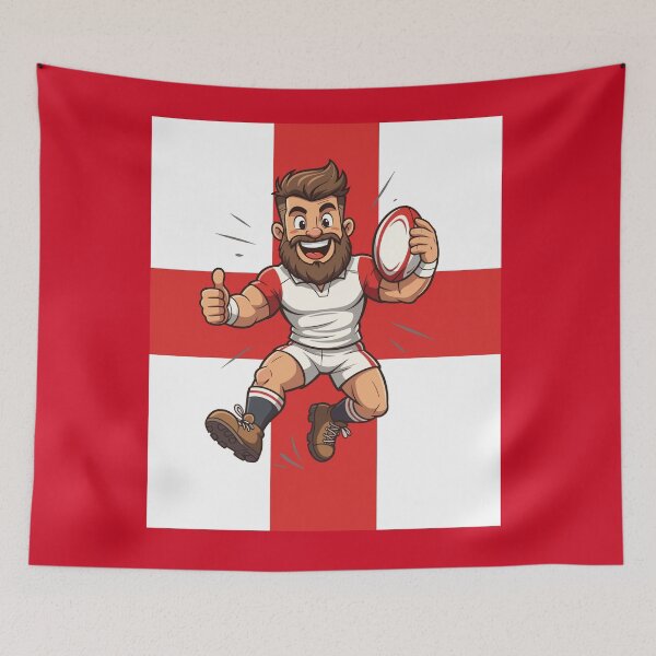 Item preview, Jump High Play Proud Rugby England designed and sold by taiche.