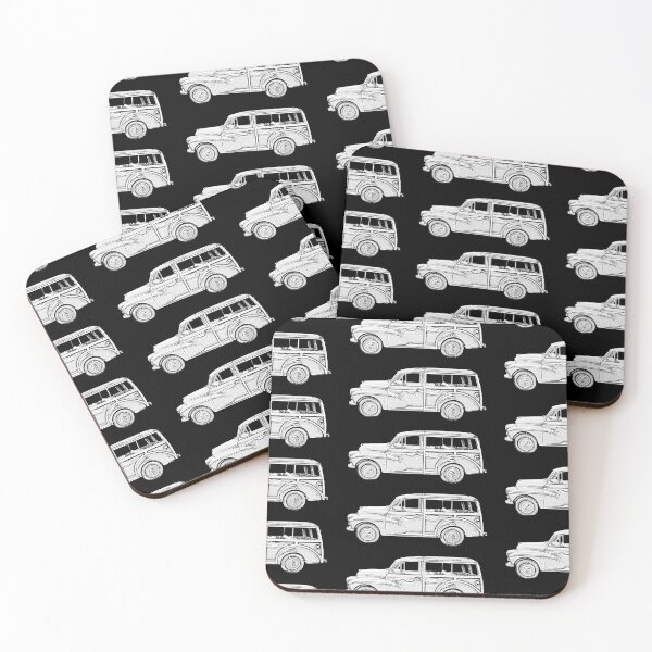 Item preview, Morris Minor Traveller British classic car monochrome designed and sold by soitwouldseem.
