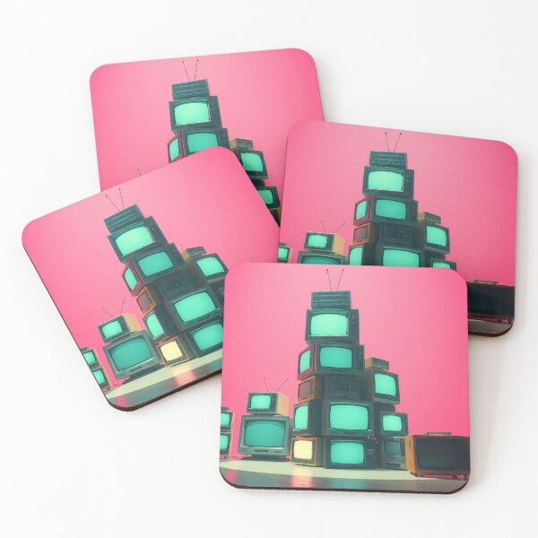Item preview, Retro TV Wall Dinosaurs Astronauts Space Sci-Fi Art designed and sold by Cine8.