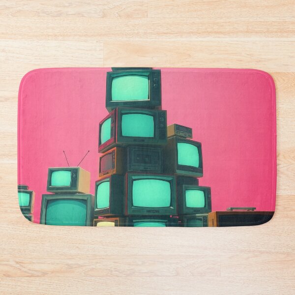 Item preview, Retro TV Wall Dinosaurs Astronauts Space Sci-Fi Art designed and sold by Cine8.