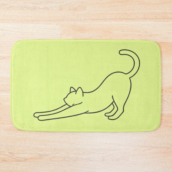 Item preview, Long horizontal stretching cat line art designed and sold by Tender Flower Clothing.