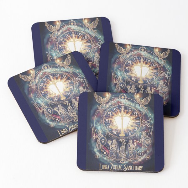 Item preview, Libra Zodiac Sanctuary – Golden Scales of Celestial Balance designed and sold by OddballObjects.