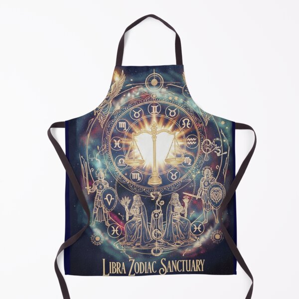Item preview, Libra Zodiac Sanctuary – Golden Scales of Celestial Balance designed and sold by OddballObjects.