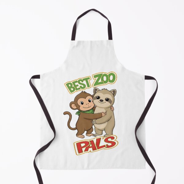 Item preview, Monkey and Raccoon Best Friends - Zoo Pals designed and sold by Art-Arcade6.