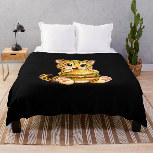 Item preview, Cute Cheetah Eating Burger Funny designed and sold by JODYSMORGAN.