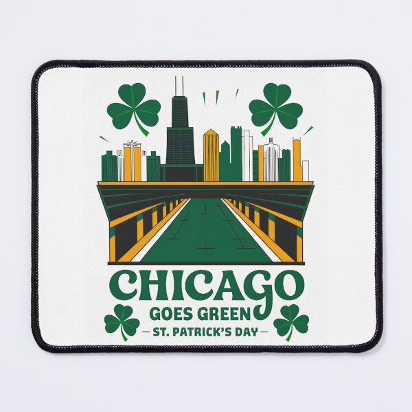 Item preview, Vintage Retro Chicago Goes Green – St. Patrick’s Day Chicago Skyline Design 2026 designed and sold by pod24.