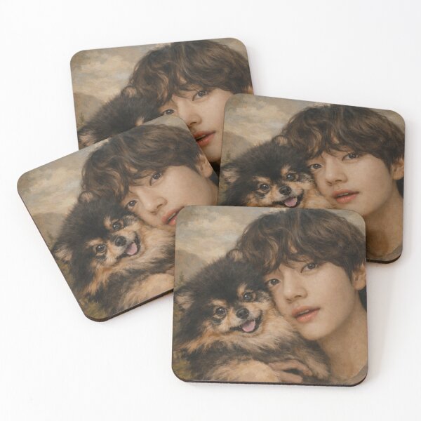 Item preview, BTS Kim Taehyung and YoonTan oil painting - | bts V | THV | Yoon Tannie designed and sold by moteesshop.