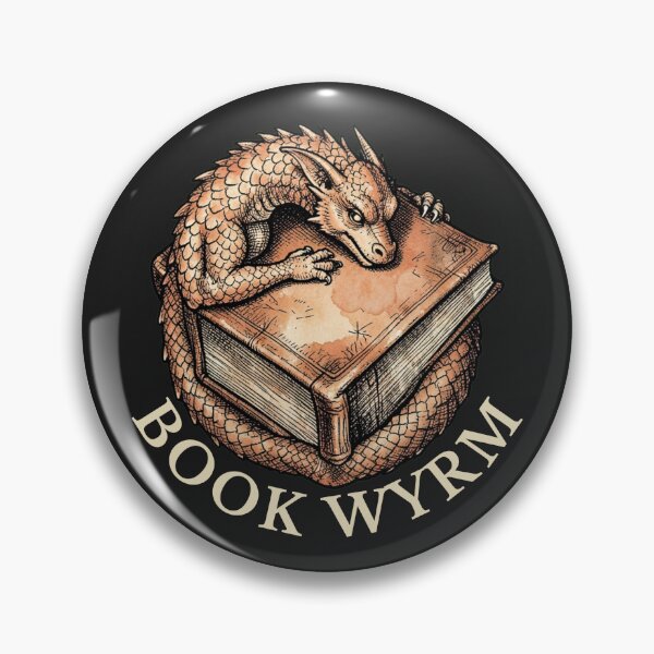 Item preview, Book Wyrm Dragon | Dark Academia Fantasy Reader designed and sold by VENOHA.