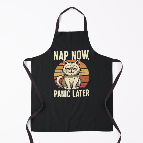 Item preview, Nap Now Panic Later – Funny Cat Meme - Sarcastic Quotes designed and sold by Taans-Creation.