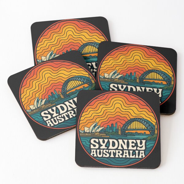 Item preview, Sydney Australia Retro Trippy Art Travel designed and sold by TomFrontierArt.