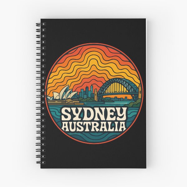 Item preview, Sydney Australia Retro Trippy Art Travel designed and sold by TomFrontierArt.