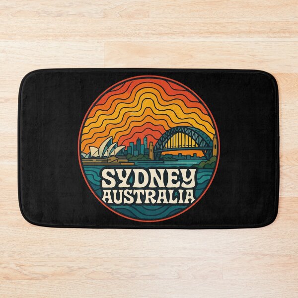 Item preview, Sydney Australia Retro Trippy Art Travel designed and sold by TomFrontierArt.