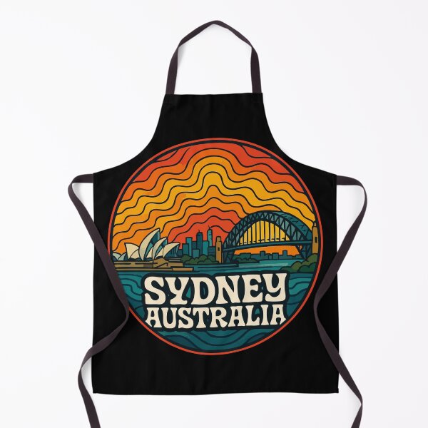 Item preview, Sydney Australia Retro Trippy Art Travel designed and sold by TomFrontierArt.