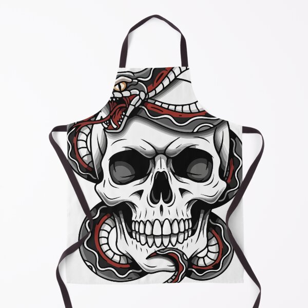 Item preview, Mysterious Skull with Coiled Snake Vector Graphic Design designed and sold by mdpzart.