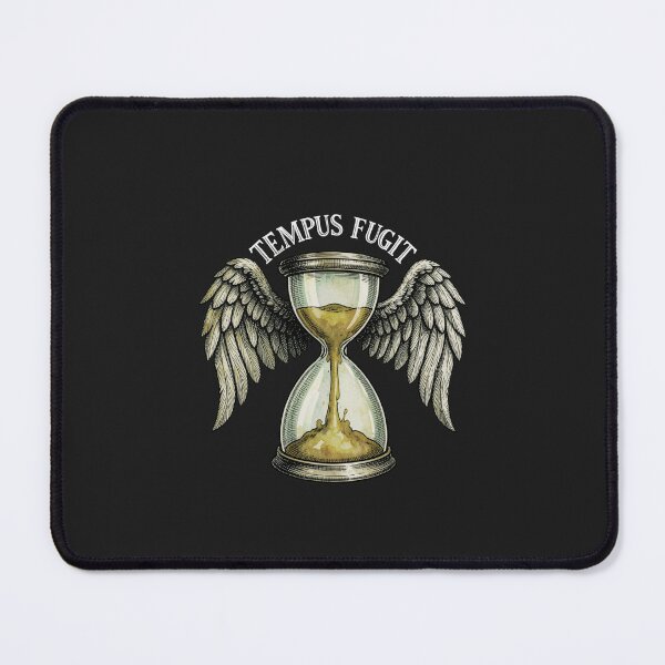 Item preview, Tempus Fugit Winged Hourglass | Dark Academia Time Flies designed and sold by VENOHA.