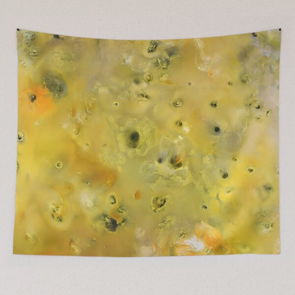 Item preview, Vibrant Io Surface Close-Up – Volcanic Moon Texture Art designed and sold by PandaTShirtShop.