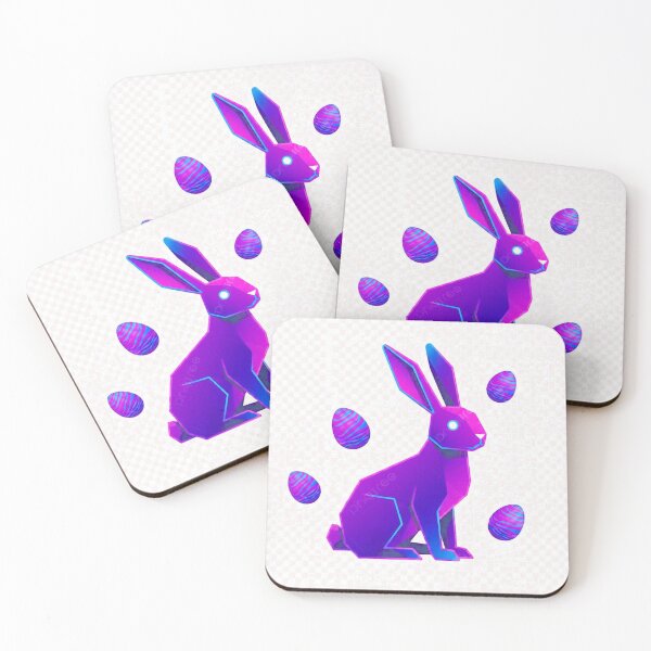Item preview, Neon Easter Bunny - Retro 80s Synthwave Design designed and sold by DPSz.