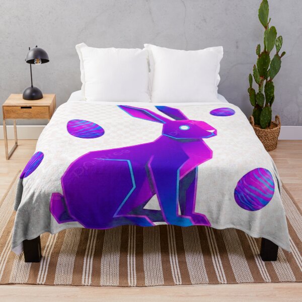 Item preview, Neon Easter Bunny - Retro 80s Synthwave Design designed and sold by DPSz.