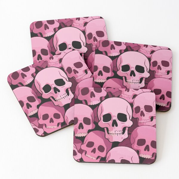 Item preview, Pink skulls designed and sold by drizzd.